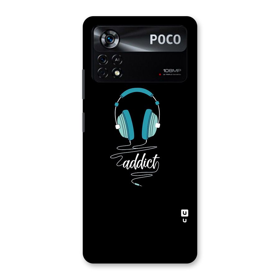 Music Addict Back Case for Poco X4 Pro 5G
