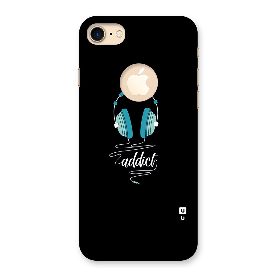 Music Addict Back Case for iPhone 7 Logo Cut