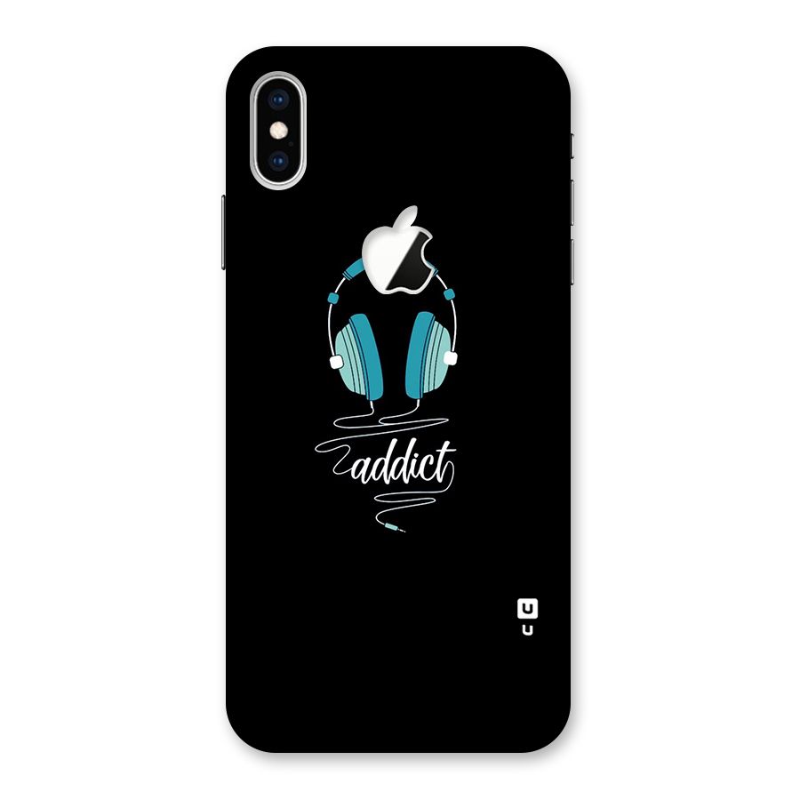 Music Addict Back Case for iPhone XS Max Apple Cut
