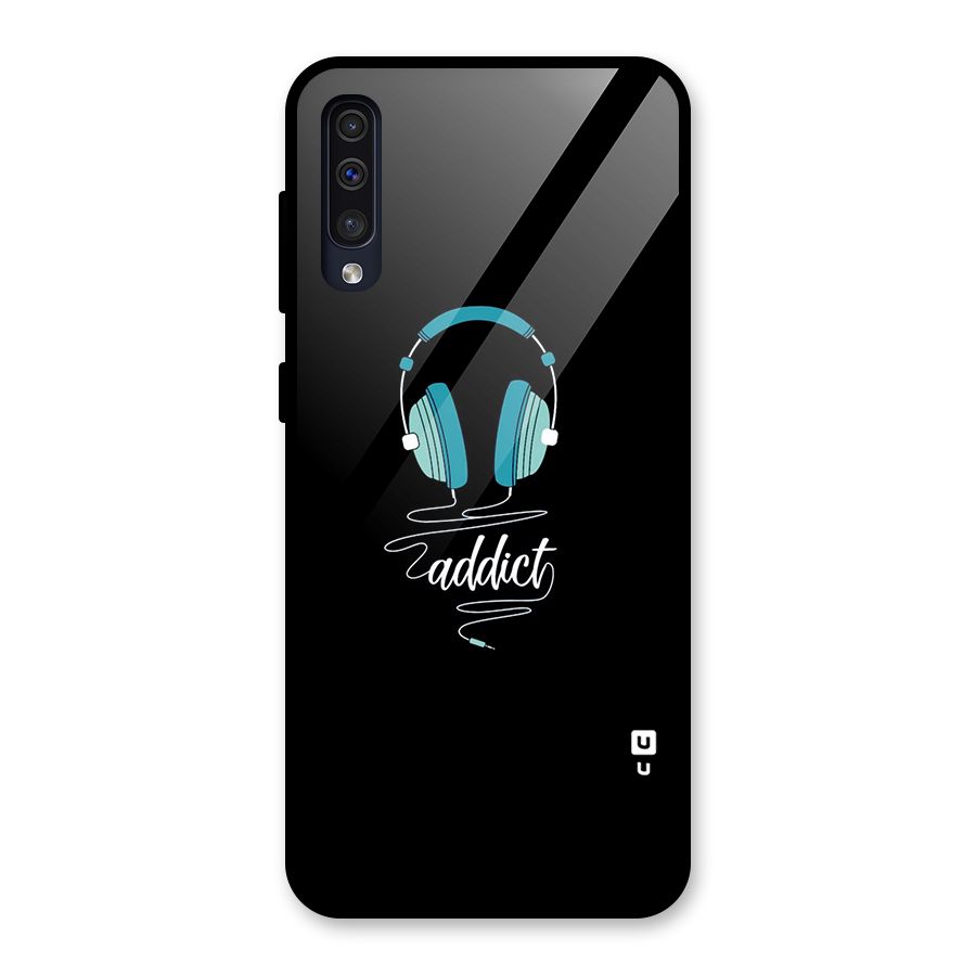 Music Addict Glass Back Case for Galaxy A30s