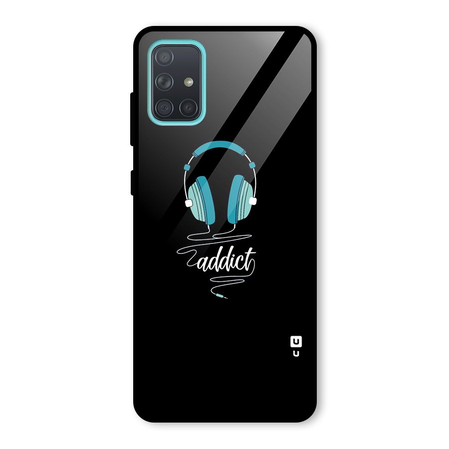 Music Addict Glass Back Case for Galaxy A71