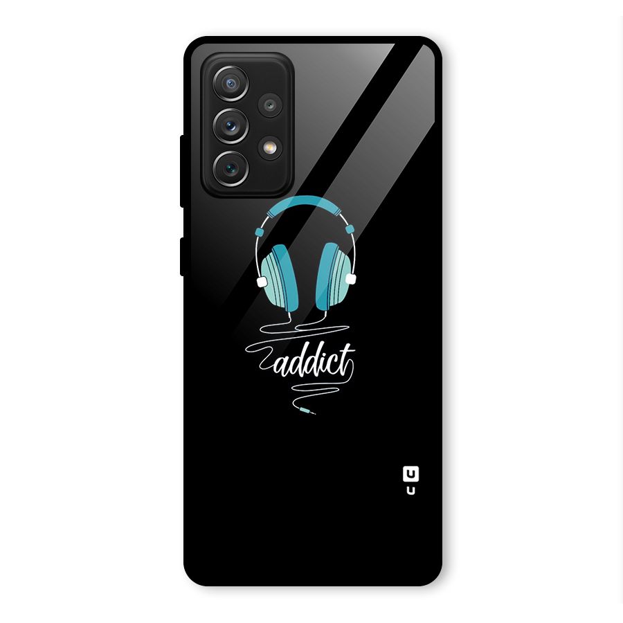 Music Addict Glass Back Case for Galaxy A72