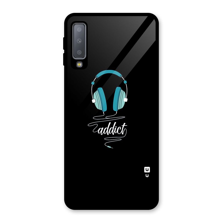 Music Addict Glass Back Case for Galaxy A7 (2018)