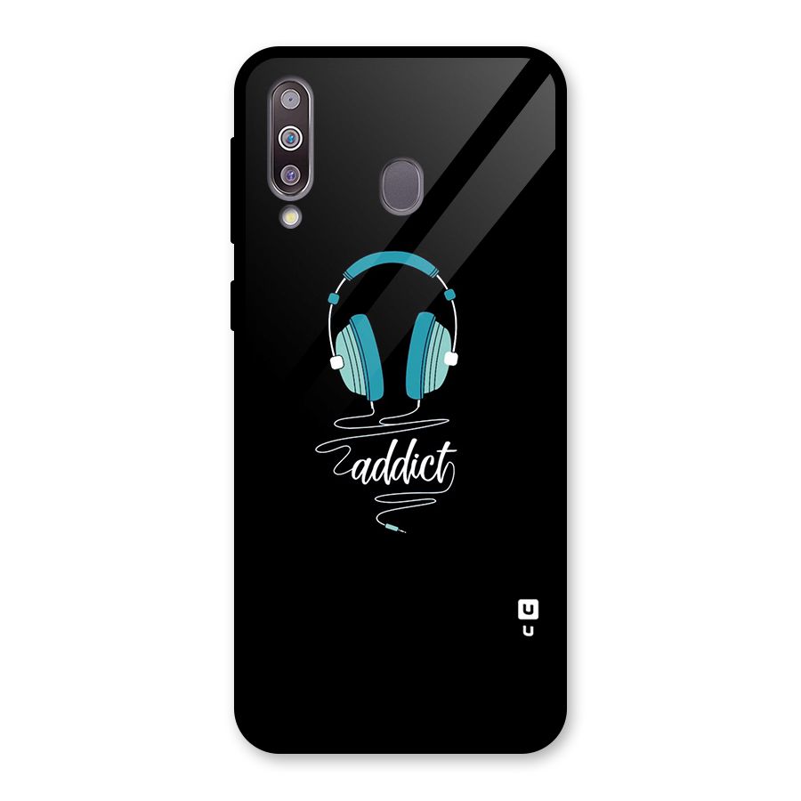 Music Addict Glass Back Case for Galaxy M30