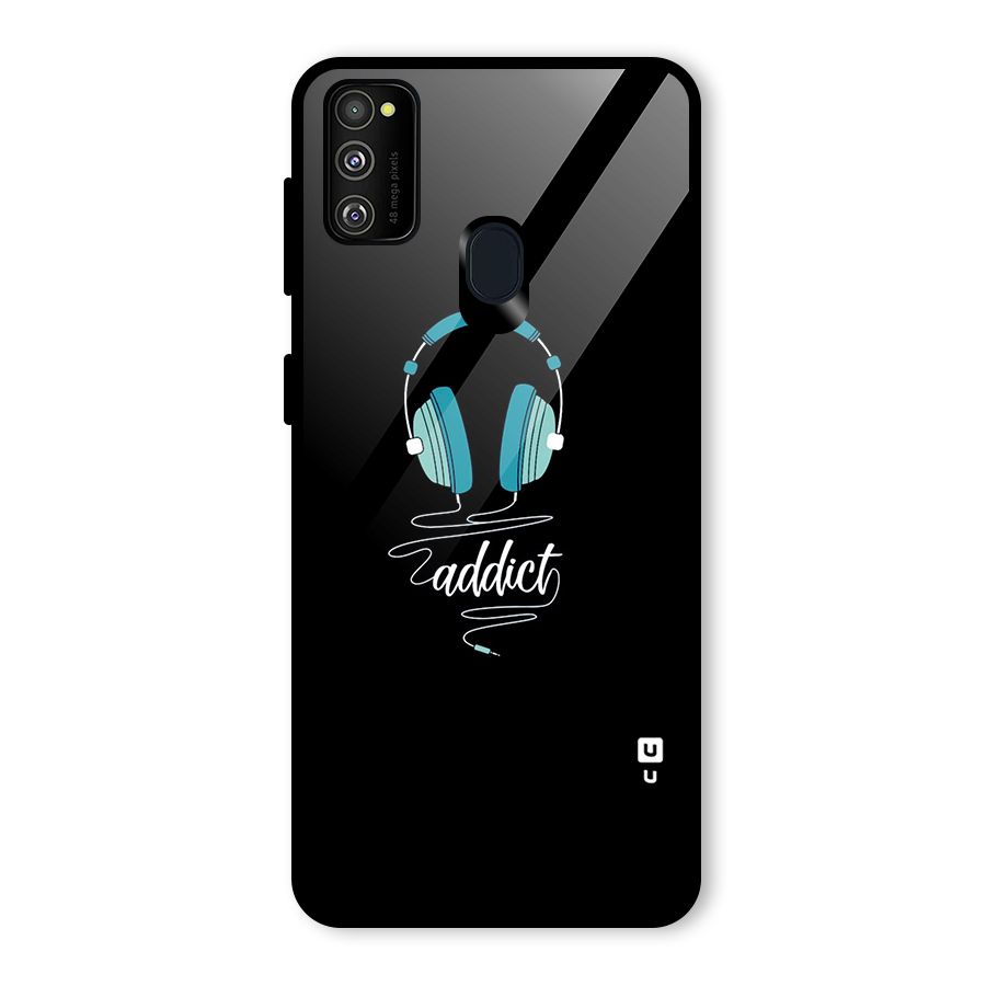 Music Addict Glass Back Case for Galaxy M30s