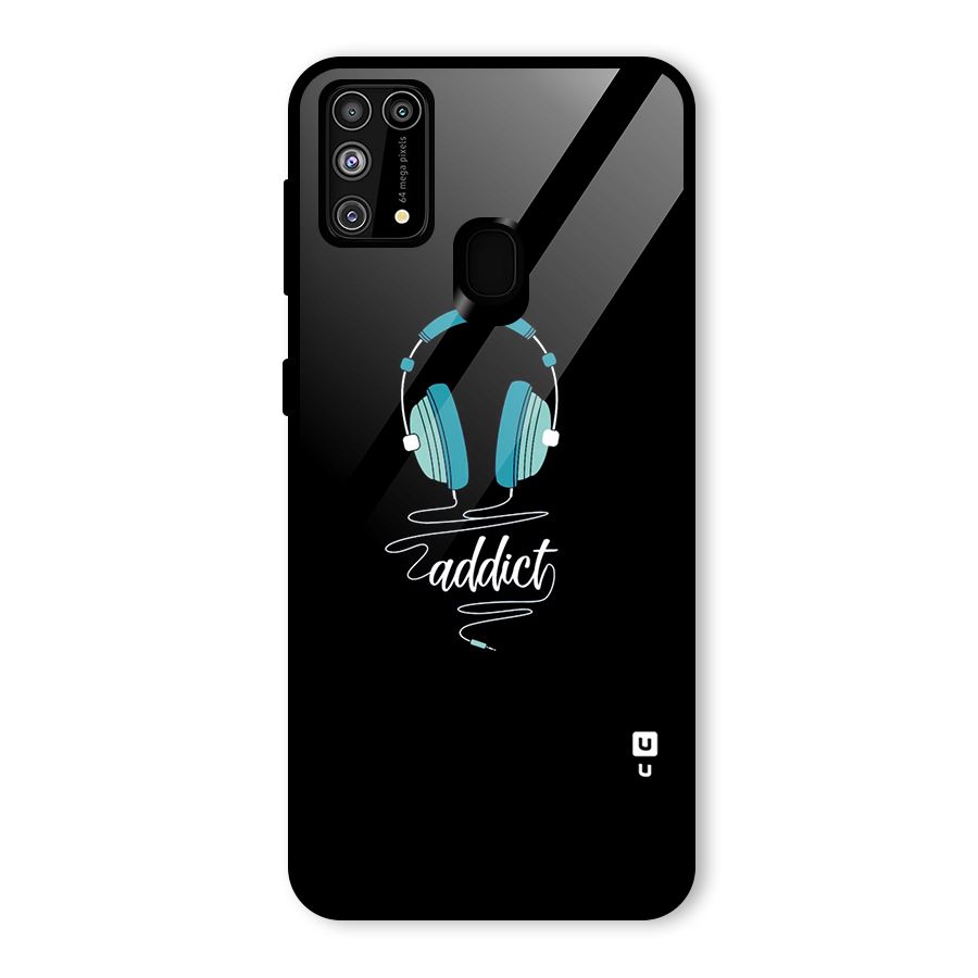 Music Addict Glass Back Case for Galaxy M31