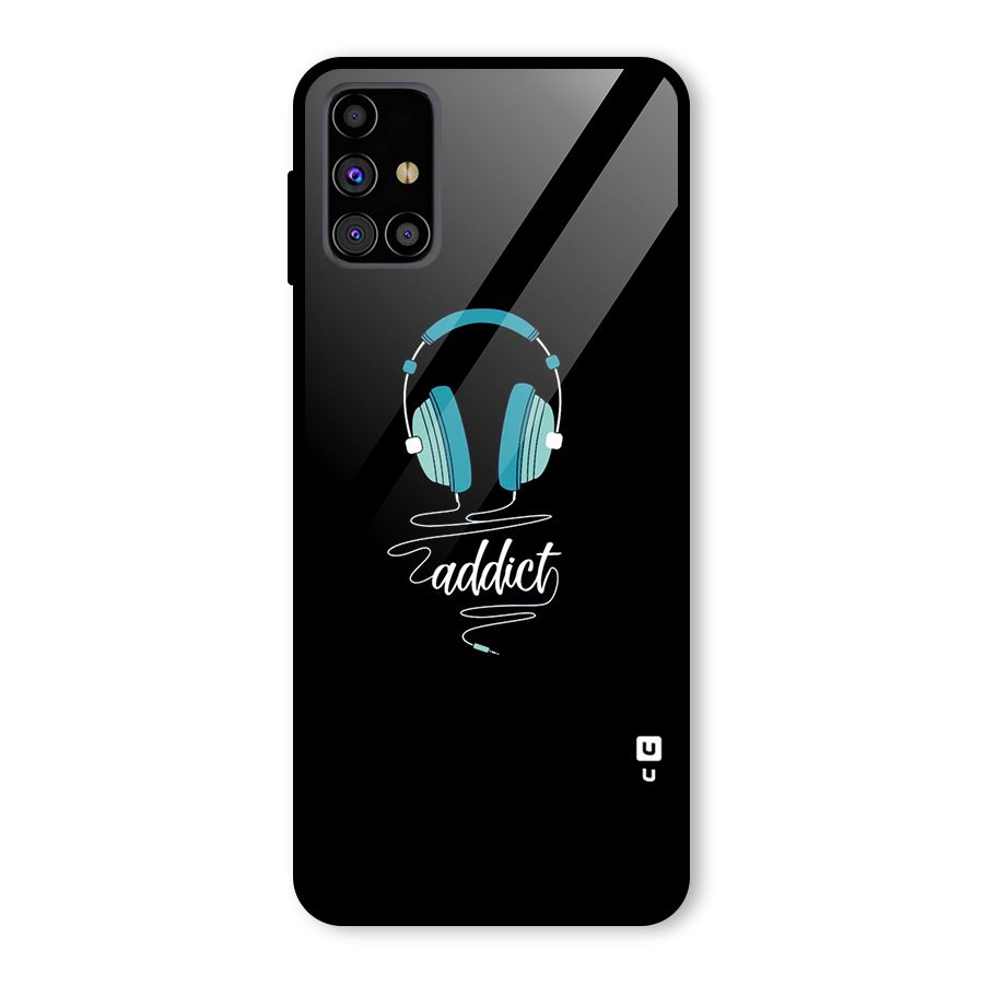 Music Addict Glass Back Case for Galaxy M31s