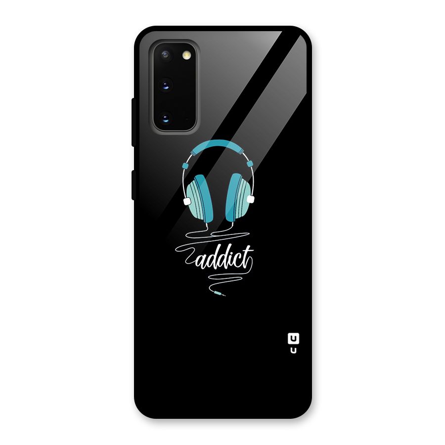 Music Addict Glass Back Case for Galaxy S20