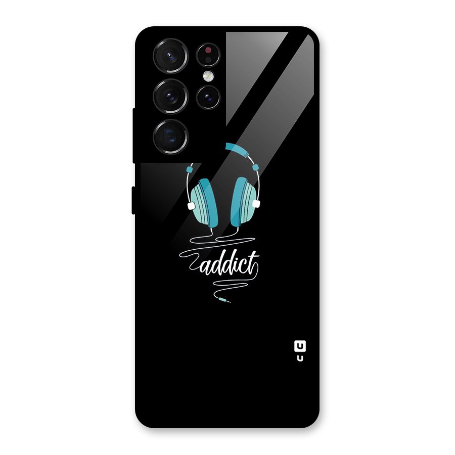 Music Addict Glass Back Case for Galaxy S21 Ultra 5G