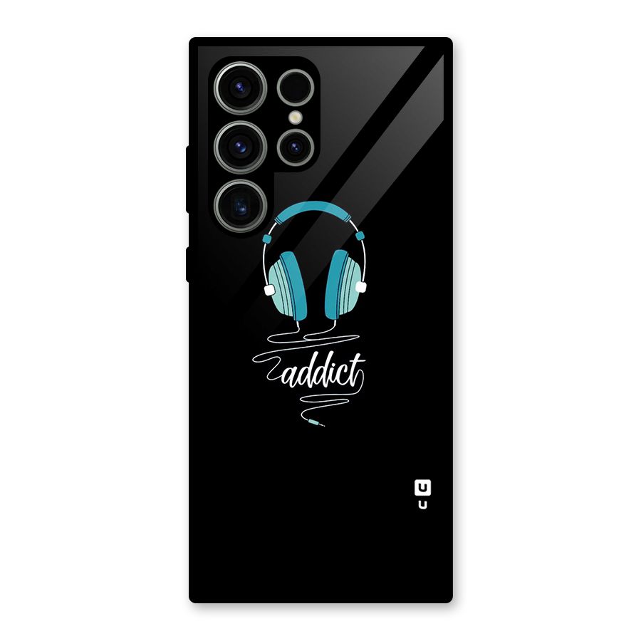 Music Addict Glass Back Case for Galaxy S23 Ultra