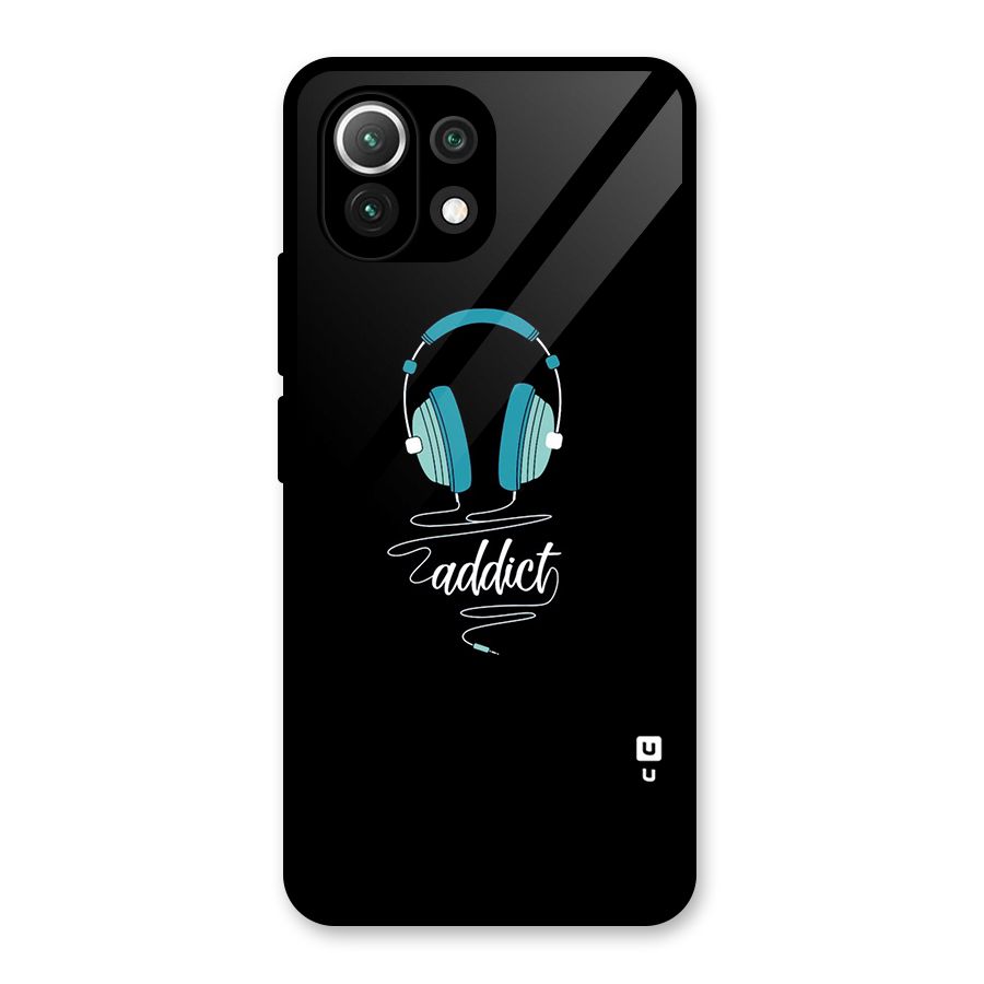 Music Addict Glass Back Case for Mi 11 Lite
