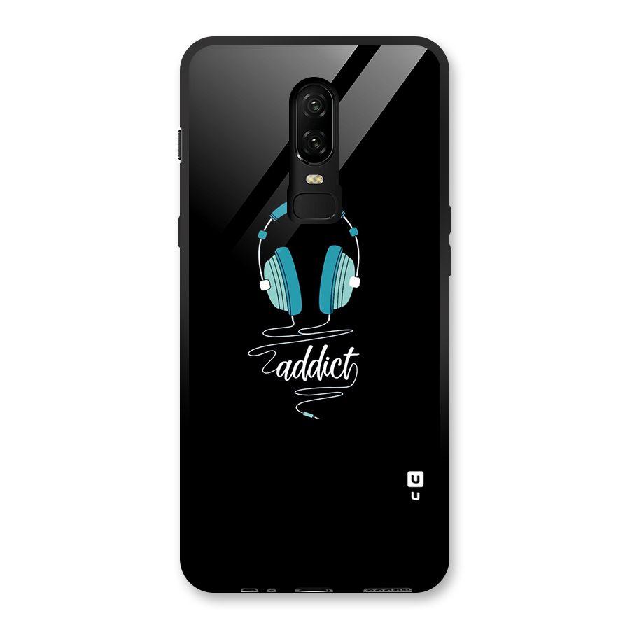 Music Addict Glass Back Case for OnePlus 6