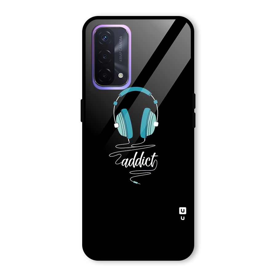 Music Addict Glass Back Case for Oppo A74 5G