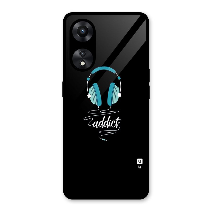 Music Addict Glass Back Case for Oppo A78