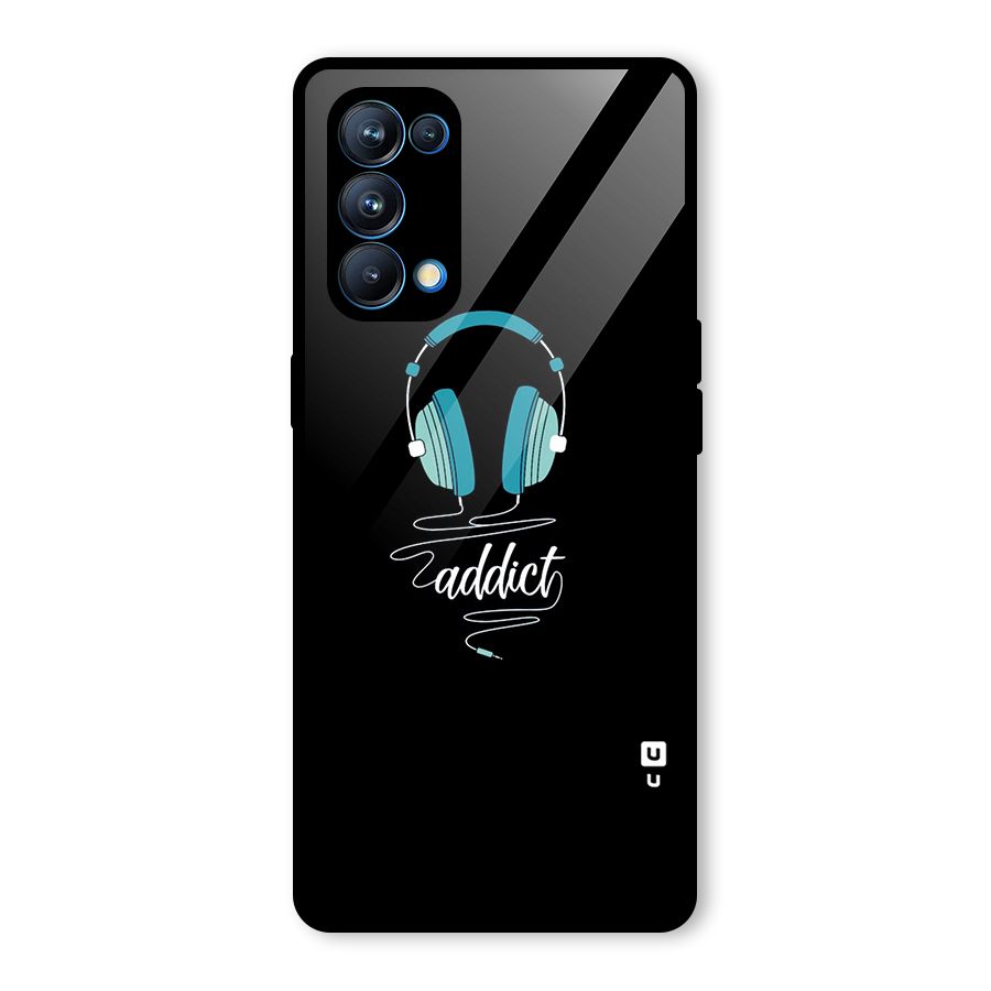 Music Addict Glass Back Case for Oppo Reno5 Pro 5G