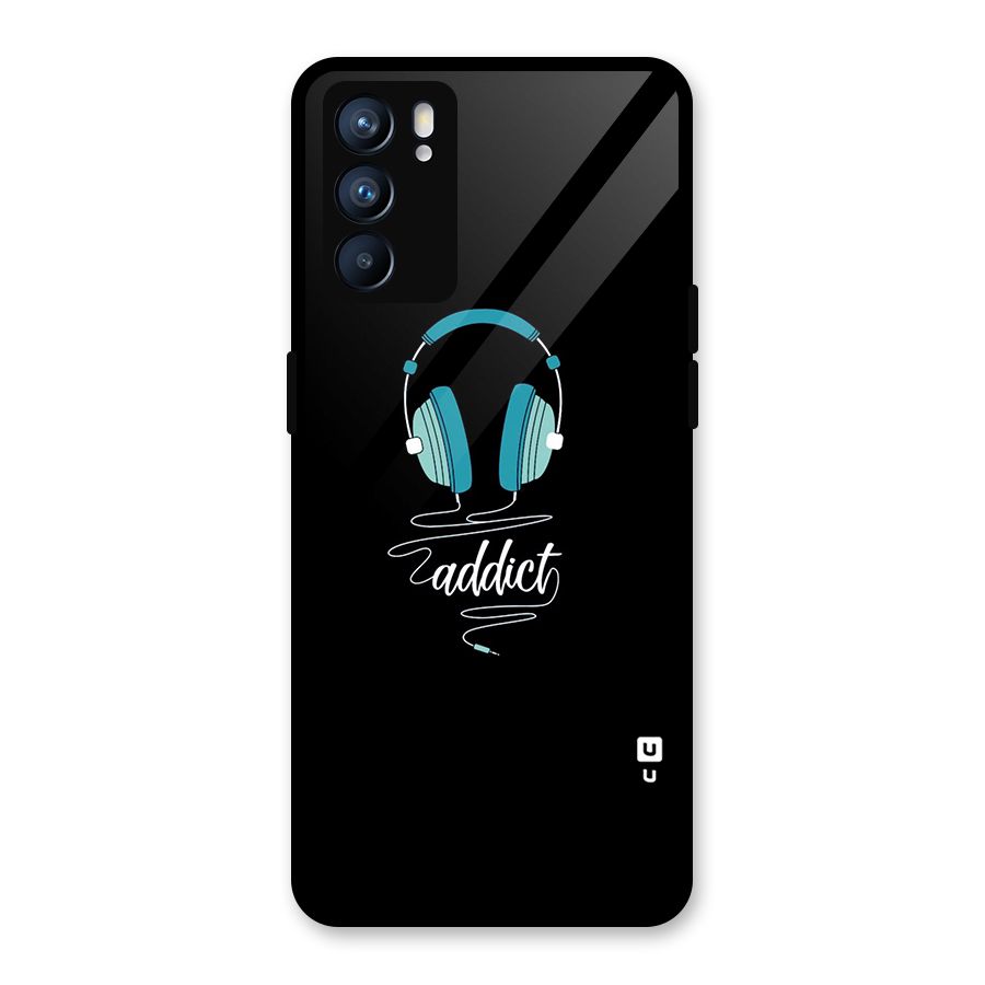 Music Addict Glass Back Case for Oppo Reno6 5G