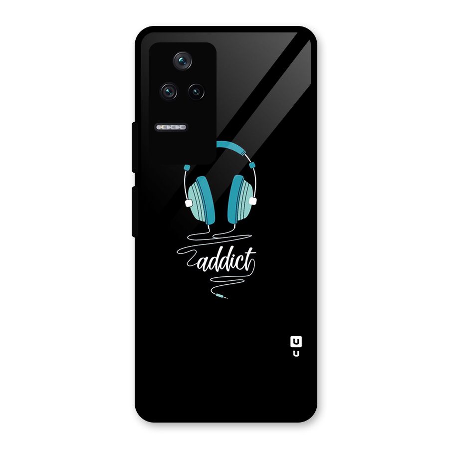 Music Addict Glass Back Case for Poco F4 5G