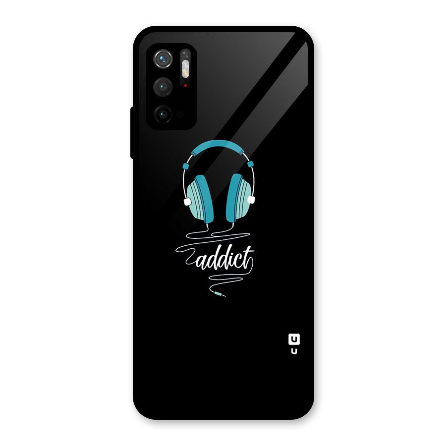 Music Addict Glass Back Case for Poco M3 Pro 5G