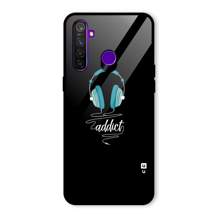 Music Addict Glass Back Case for Realme 5 Pro