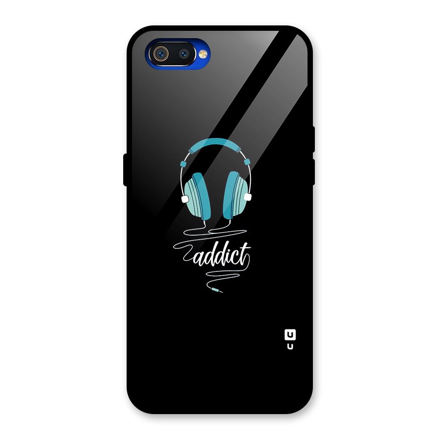 Music Addict Glass Back Case for Realme C2
