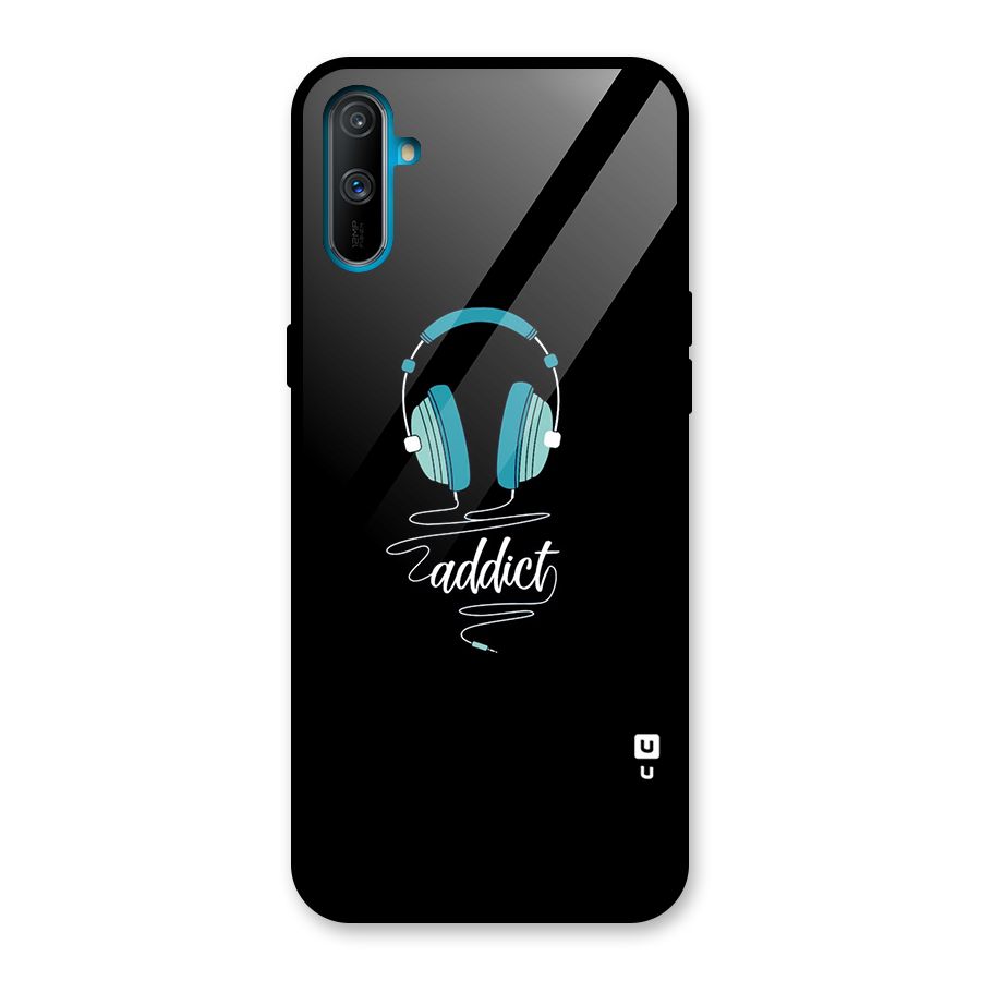 Music Addict Glass Back Case for Realme C3