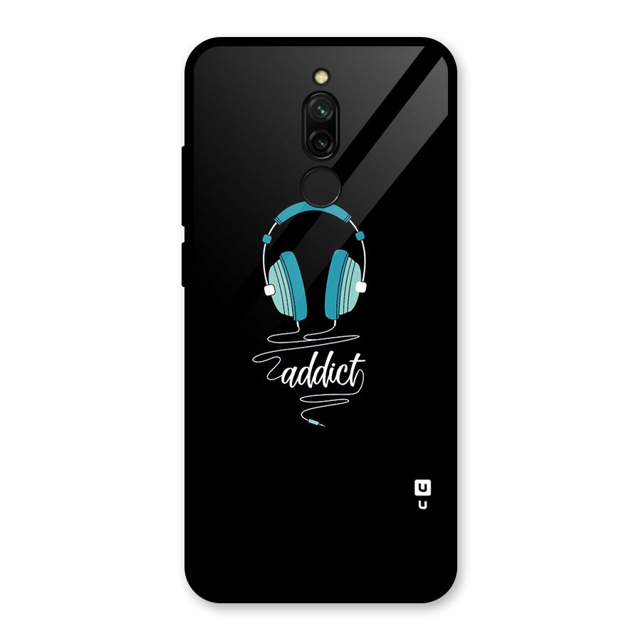 Music Addict Glass Back Case for Redmi 8