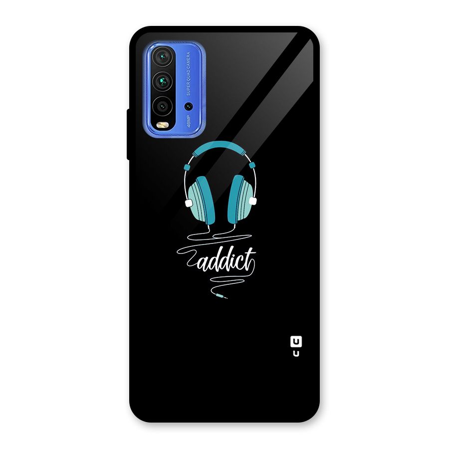 Music Addict Glass Back Case for Redmi 9 Power