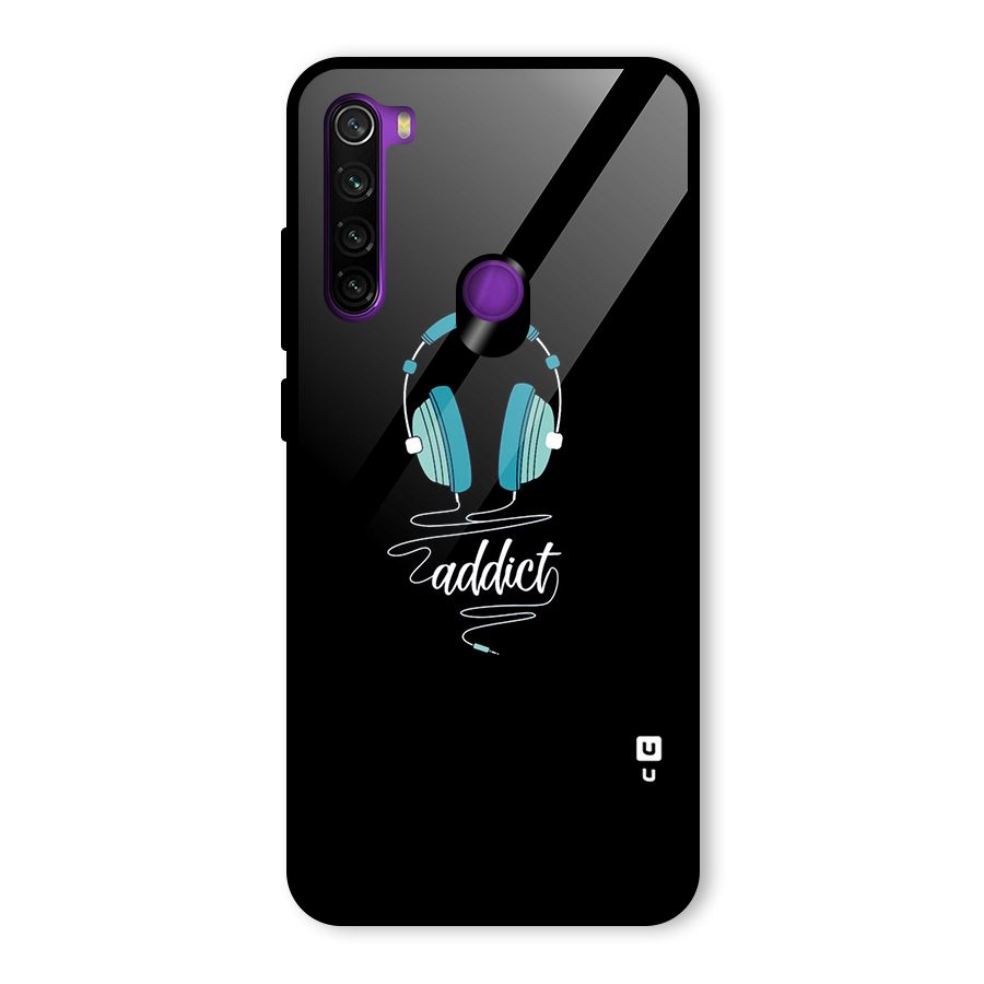 Music Addict Glass Back Case for Redmi Note 8