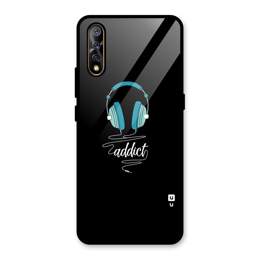 Music Addict Glass Back Case for Vivo S1