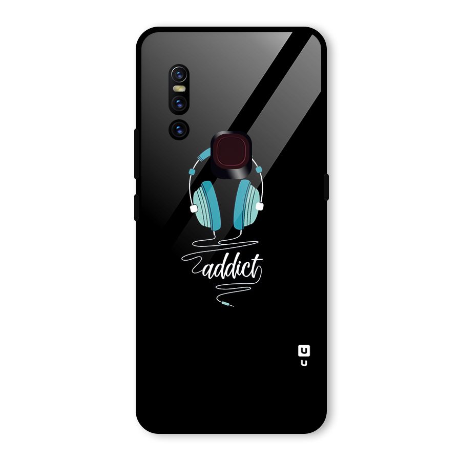 Music Addict Glass Back Case for Vivo V15