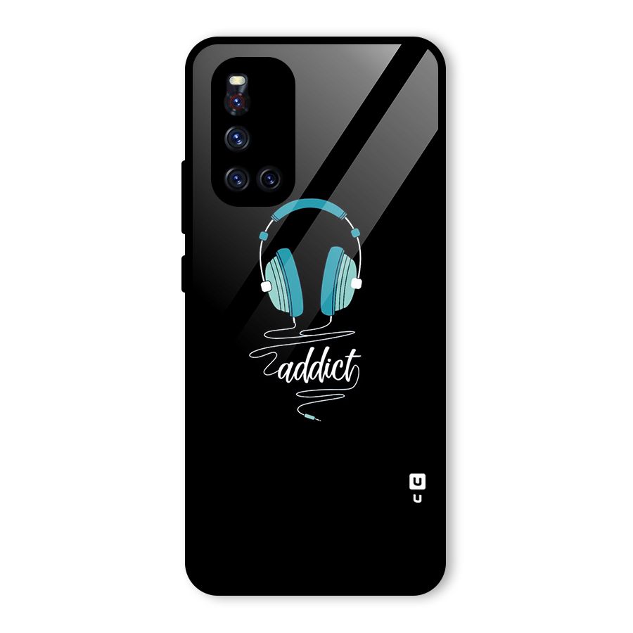 Music Addict Glass Back Case for Vivo V19