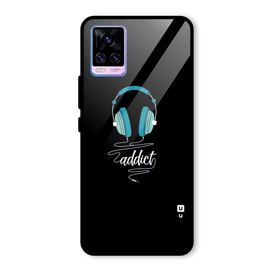 Music Addict Glass Back Case for Vivo V20 Pro