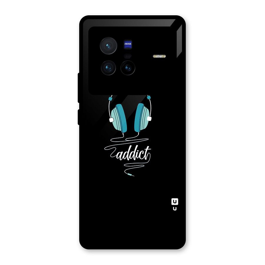 Music Addict Glass Back Case for Vivo X80