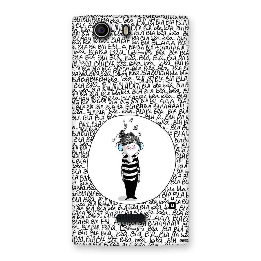 Music And Bla Bla Back Case for Canvas Nitro 2 E311