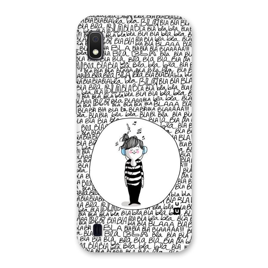 Music And Bla Bla Back Case for Galaxy A10
