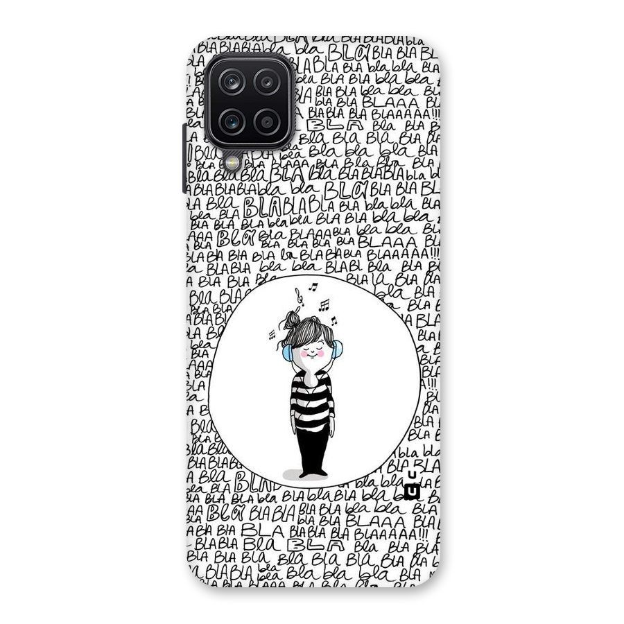 Music And Bla Bla Back Case for Galaxy A12