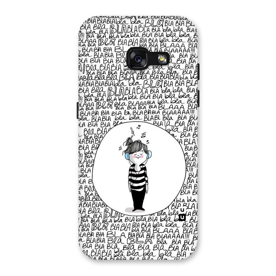 Music And Bla Bla Back Case for Galaxy A3 (2017)