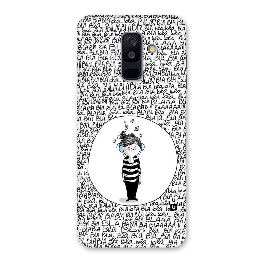 Music And Bla Bla Back Case for Galaxy A6 Plus