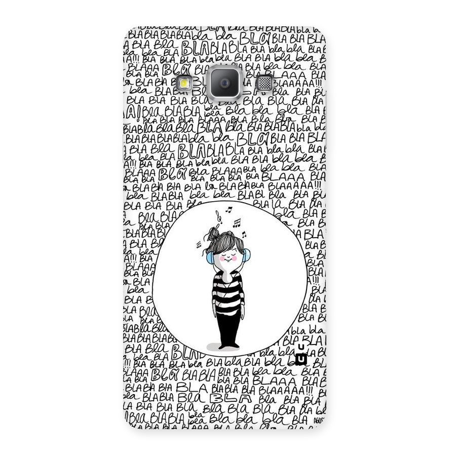Music And Bla Bla Back Case for Galaxy A7