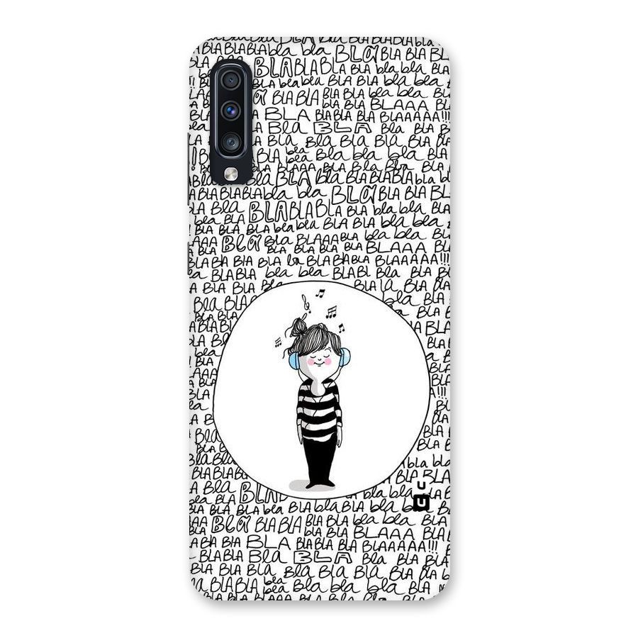 Music And Bla Bla Back Case for Galaxy A70