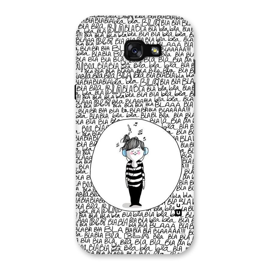 Music And Bla Bla Back Case for Galaxy A7 (2017)