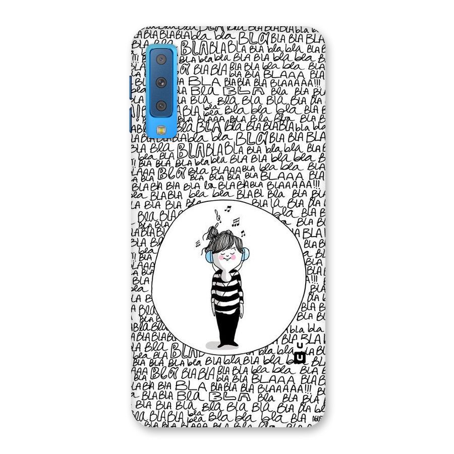 Music And Bla Bla Back Case for Galaxy A7 (2018)