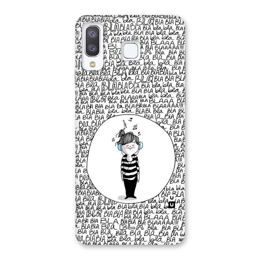 Music And Bla Bla Back Case for Galaxy A8 Star