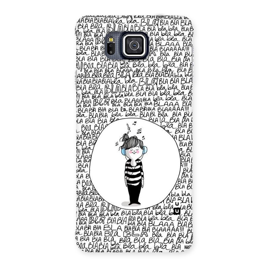 Music And Bla Bla Back Case for Galaxy Alpha