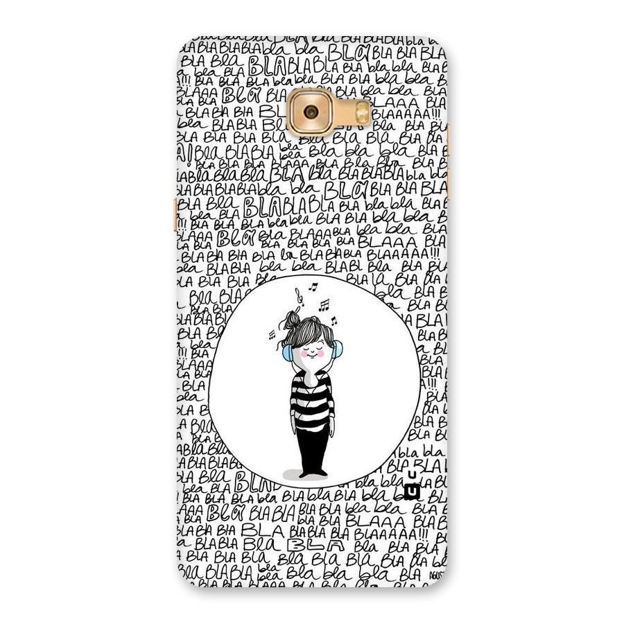 Music And Bla Bla Back Case for Galaxy C9 Pro