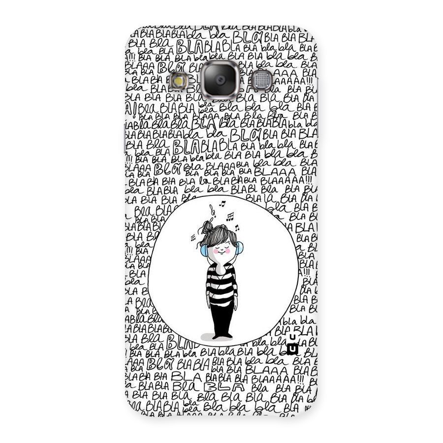 Music And Bla Bla Back Case for Galaxy E7