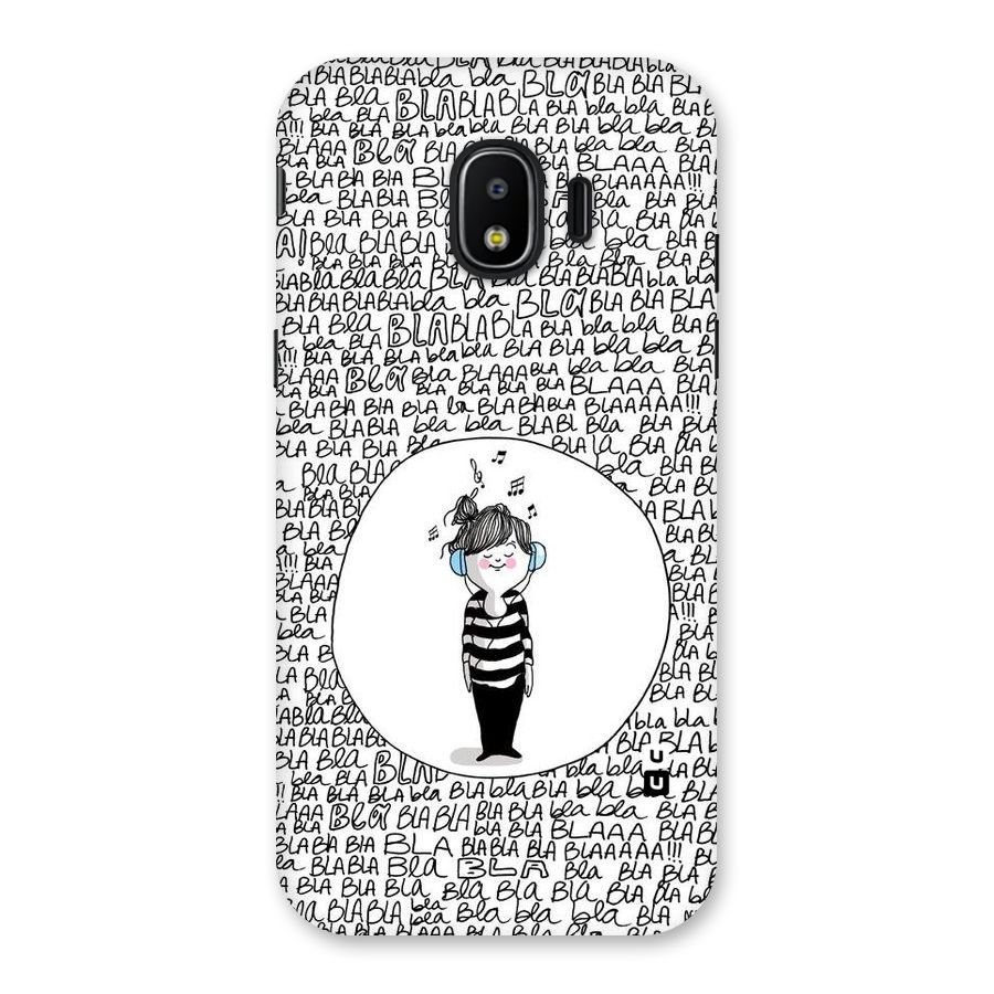 Music And Bla Bla Back Case for Galaxy J2 Pro 2018