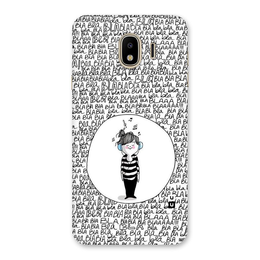 Music And Bla Bla Back Case for Galaxy J4