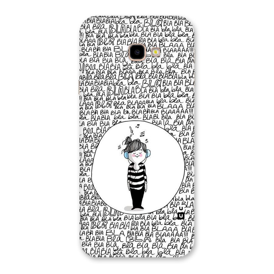 Music And Bla Bla Back Case for Galaxy J4 Plus