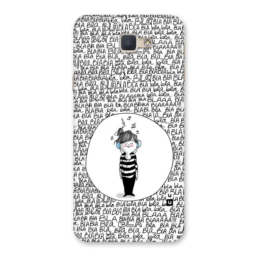 Music And Bla Bla Back Case for Galaxy J5 Prime